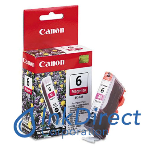 Genuine Canon 4707A003Aa Bci-6M Ink Jet Cartridge Magenta