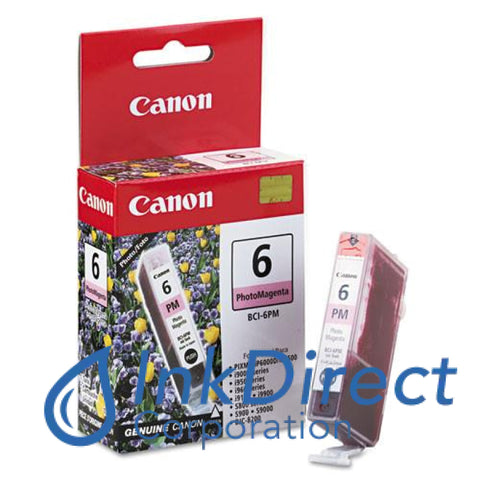 Genuine Canon 4710A003Aa Bci-6Pm Ink Jet Cartridge Photo Magenta