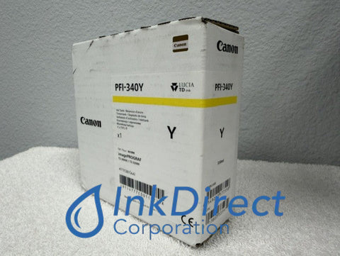 Genuine Canon 4777C001 4777C001AA PFI-340Y Ink Tank Yellow ImagePrograf TZ-30000 TZ-32000 Ink Jet Cartridge , Canon &nbsp; - Wide Format Printer &nbsp;ImagePrograf TZ-30000, &nbsp;TZ-32000