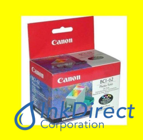 Genuine Canon F471881400 0969A003Aa Bci-62 Ink Jet Cartridge 6-Colors