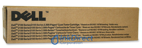 Genuine Dell 331-0716 Thkj8 769T5 High Yield Toner Cartridge Cyan