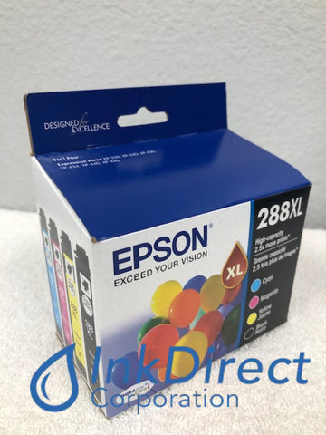 Genuine Epson T288XLXCS T288XL-XCS T288XL Black Cyan Magenta Yellow Ink Jet Cartridge Color & Black Ink Jet Cartridge , Epson &nbsp; - &nbsp; Expression XP-330, &nbsp;XP-340, &nbsp;XP-430, &nbsp;XP-434, &nbsp;XP-440,