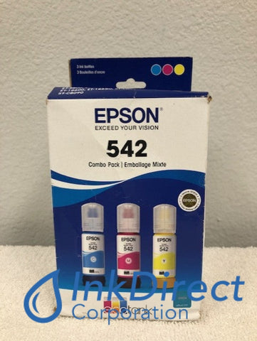 Genuine Epson T542520 T542520-S Epson 542 Ink Bottle Cyan Magenta Yellow Ink Bottle , Epson   -   ET 16500,  16600,  5850,  5880