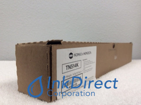 Genuine Konica Minolta A9E8130 TN-514K TN514K Toner Cartridge (Plain Brown Box) Black Bizhub C458 C558 C658 Toner Cartridge , Konica-Minolta - Multi Function BizHub C458,  C558,  C658 , Ink Direct Corporation