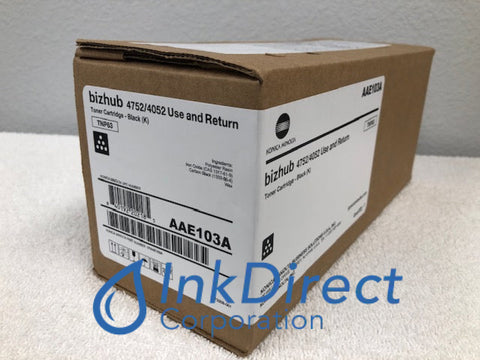 Genuine Konica Minolta AAE103A TNP-63 TNP63 Toner Cartridge Black BizHub 4052 4752 Toner Cartridge , Konica Minolta&nbsp; &nbsp;- Multi Function&nbsp; BizHub 4052,&nbsp; 4752