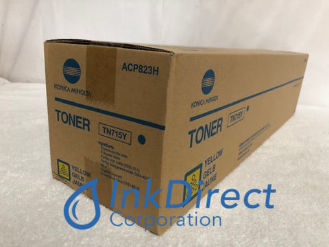 Genuine Konica Minolta ACP823H TN-715Y TN715Y Toner Cartridge Yellow BizHub C750i Toner Cartridge , Konica Minolta   - Multi Function  BizHub C750i,