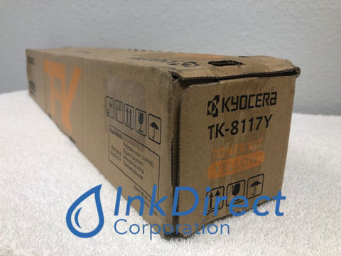 Genuine Kyocera Mita 1T02P3AUS0 TK8117Y TK-8117Y Toner Cartridge Yellow Toner Cartridge , Kyocera Mita &nbsp; - Multi Function &nbsp;EcoSys M8124cidn, &nbsp;M8130cidn