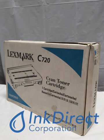 Genuine Lexmark 15W0900 Toner Cartridge Cyan C720 C720DN C720N X720 X720MFP Toner Cartridge , Lexmark - Laser Printer C720, C720DN, C720N, - Multi Function X720, X720MFP, Ink Direct Corporation