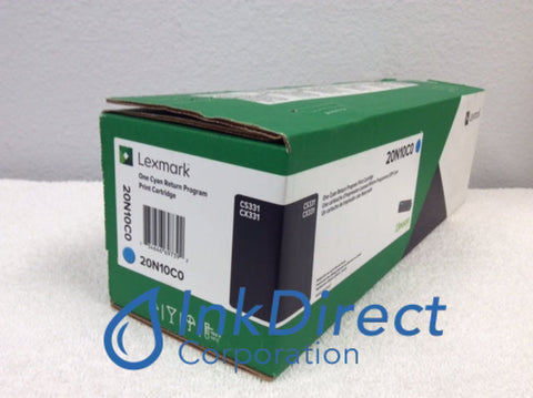 Genuine Lexmark 20N10C0 Return Program Toner Cartridge Cyan CS331DW CS431dw CX331adwe CX431adw Toner Cartridge , Lexmark &nbsp; - Laser Printer &nbsp; CS331dw, &nbsp;CS431dw, &nbsp;CX331adwe, &nbsp;CX431adw