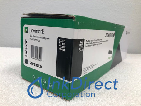 Genuine Lexmark 20N10K0 Return Program Toner Cartridge Black CS331DW CS431dw CX331adwe CX431adw Toner Cartridge , Lexmark &nbsp; - Laser Printer &nbsp; CS331dw, &nbsp;CS431dw, &nbsp;CX331adwe, &nbsp;CX431adw