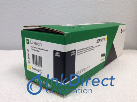 Genuine Lexmark 20N10Y0 Return Program Toner Cartridge Yellow CS331DW CS431dw CX331adwe CX431adw Toner Cartridge , Lexmark &nbsp; - Laser Printer &nbsp; CS331dw, &nbsp;CS431dw, &nbsp;CX331adwe, &nbsp;CX431adw