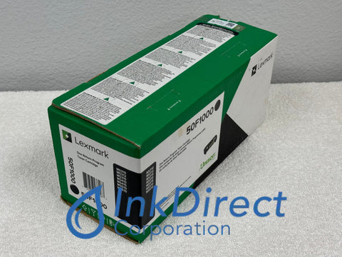 Genuine Lexmark 50F1000 501 - Return Program Toner Cartridge Black MS310 MS310D MS310DN MS312dn MS315dn MS410 Toner Cartridge , Lexmark - Laser Printer MS310, MS310D, MS310DN, MS312dn, MS315dn, MS410, MS410D, MS410DN, MS415DN, MS510, MS510DN, MS610, MS610DE, MS610DN, MS610DTN,