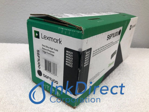 Genuine Lexmark 56F1U00 Return Program Toner Cartridge Black Toner Cartridge , Lexmark &nbsp; - Laser Printer &nbsp;MS 521dn, &nbsp;621dn, &nbsp;622de, &nbsp;MX &nbsp;521ade, &nbsp;521de, &nbsp;522adhe, &nbsp;622ade, &nbsp;622adhe