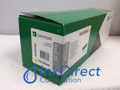 Genuine Lexmark 70C0D40 700D4 Developer Unit Yellow CS310DN CS310N CS410DN CS410N CS510DE CS510DTE CS317dn CS410dtn CS417dn CS517de CX310DN , Lexmark&nbsp; &nbsp;- Laser Printer&nbsp; &nbsp;CS310DN,&nbsp; CS310N,&nbsp; CS410DN,&nbsp; CS410N,&nbsp; CS510DE,&nbsp; CS510DTE,&nbsp; &nbsp;- Multi Function&nbsp; &nbsp;CS317dn,&nbsp; CS410dtn,&nbsp; CS417dn,&nbsp; CS517de,&nbsp; CX310DN,&nbsp; CX310N,&nbsp; CX317dn,&nbsp; CX410DE,&nbsp; CX410DTE,&nbsp; CX410E,&nbsp; CX417de,&nbsp; CX510DE,&nbsp; CX510DHE,&nbsp; CX