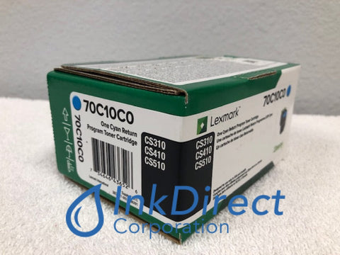 Genuine Lexmark 70C10C0 Return Program Toner Cartridge Cyan CS310DN CS310N CS410DN CS410N CS510DE CS510DN CS510DTE CS510N Toner Cartridge , Lexmark - Laser Printer CS310DN, CS310N, CS410DN, CS410N, CS510DE, CS510DN, CS510DTE, CS510N,