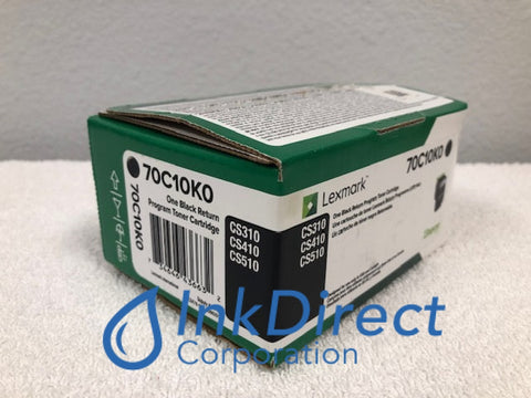 Genuine Lexmark 70C10K0 Return Program Toner Cartridge Black CS310DN CS310N CS410DN CS410N CS510DE CS510DN CS510DTE CS510N Toner Cartridge , Lexmark - Laser Printer CS310DN, CS310N, CS410DN, CS410N, CS510DE, CS510DN, CS510DTE, CS510N,