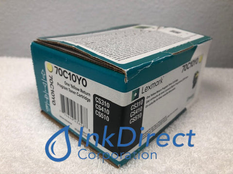 Genuine Lexmark 70C10Y0 Return Program Toner Cartridge Yellow CS310DN CS310N CS410DN CS410N CS510DE CS510DN CS510DTE CS510N Toner Cartridge , Lexmark - Laser Printer CS310DN, CS310N, CS410DN, CS410N, CS510DE, CS510DN, CS510DTE, CS510N,
