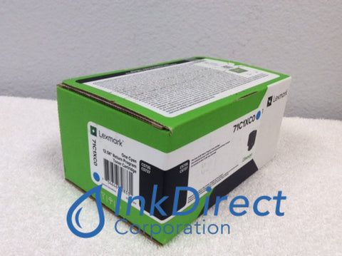 Genuine Lexmark 71C1XC0 Return Program CS735 CS737 Toner Cartridge Cyan Toner Cartridge , Lexmark &nbsp; - Laser Printer &nbsp; CS735de, &nbsp;CS737dze,