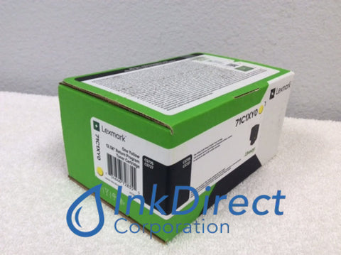 Genuine Lexmark 71C1XY0 Return Program CS735 CS737 Toner Cartridge Yellow Toner Cartridge , Lexmark &nbsp; - Laser Printer &nbsp; CS735de, &nbsp;CS737dze,