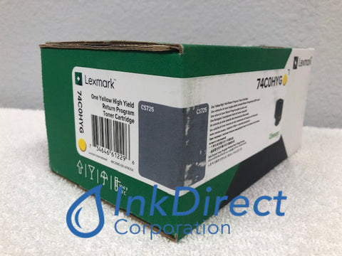 Genuine Lexmark 74C0HYG Return Program Toner Cartridge Yellow CS 725de 725dte Toner Cartridge , Lexmark &nbsp; - Laser Printer &nbsp;CS 725de, &nbsp;725dte