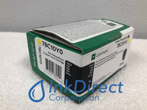 Genuine Lexmark 78C10Y0 Return Program Toner Cartridge Yellow CS421dn CX421adn CS521dn CS622de Toner Cartridge , Lexmark &nbsp; - Laser Printer &nbsp; CS421dn, &nbsp;CS521dn, &nbsp;CS622de, &nbsp; - Multi Function &nbsp; CX421adn, &nbsp;CX522ade, &nbsp;CX622ade, &nbsp;CX625ade, &nbsp;CX625adhe,
