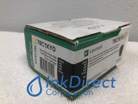 Genuine Lexmark 78C1XY0 Return Program Toner Cartridge Yellow CS421dn CX421adn CS521dn CS622de Toner Cartridge , Lexmark &nbsp; - Laser Printer &nbsp; CS421dn, &nbsp;CS521dn, &nbsp;CS622de, &nbsp; - Multi Function &nbsp; CX421adn, &nbsp;CX522ade, &nbsp;CX622ade, &nbsp;CX625ade, &nbsp;CX625adhe,