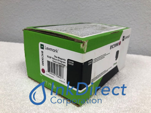 Genuine Lexmark 81C1XM0 Return Program CX735 Toner Cartridge Magenta CX735adse CX737adzse Toner Cartridge , Lexmark &nbsp; - Laser Printer &nbsp; CX735adse, &nbsp;CX737adzse,