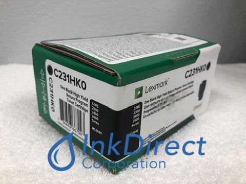 Genuine Lexmark C231HK0 Return Program Toner Cartridge Black C2425 C2535 MC2425 MC2535 MC2640 Toner Cartridge