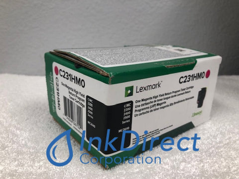Genuine Lexmark C231HM0 Return Program Toner Cartridge Magenta C2425 C2535 MC2425 MC2535 MC2640 Toner Cartridge , Lexmark   - Color Printer   C2425,  C2535,  MC2425,  MC2535,  MC2640
