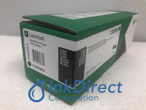 Genuine Lexmark C3210K0 Return Program Toner Cartridge Black Toner Cartridge , Lexmark &nbsp; - Printer &nbsp;Color Laser C3224dw, &nbsp;C3326dw, &nbsp;C3426dw, &nbsp;MC3224adwe, &nbsp;MC3224dwe, &nbsp;MC3224i, &nbsp;MC3326adwe, &nbsp;MC3326i, &nbsp;MC3426adw, &nbsp;MC3426i