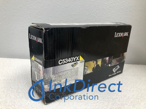 Genuine Lexmark C5340YX Return Program Toner Cartridge Yellow Toner Cartridge , Lexmark - Laser Printer C534DN, C534DTN, C534N,