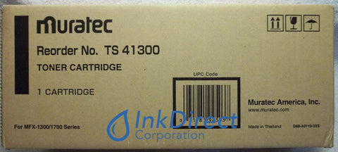 Genuine Muratec Ts41300 Ts-41300 Toner Cartridge Black , Muratec - Fax Laser MFX 1300, 1700