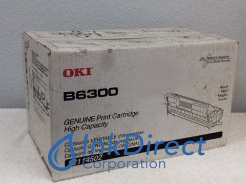 Genuine Okidata 52114502 B6300 High Yield Toner Black Toner , Okidata - Laser Printer B 6300, 6300DN, 6300N,