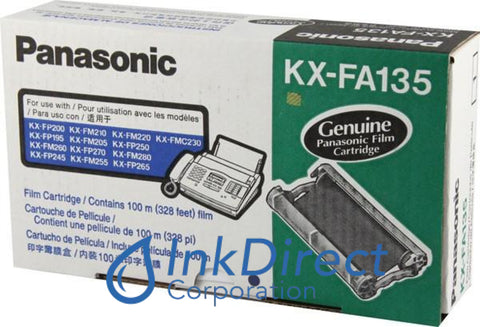 Genuine Panasonic Kxfa135 Kx-Fa135 Ribbon Ctg Black , Panasonic - Fax Thermal Transfer KX F880, FM205, FM210, FM215, FM220, FM230, FM260, FM280, FMC230, FP195, FP200, FP205, FP245, FP250, FP265, FP270,