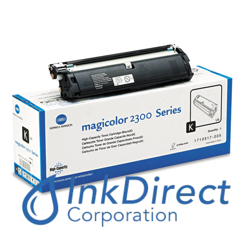 Genuine QMS 1710517005 1710517-005 MagiColor 2300 High Yield Toner Black Toner