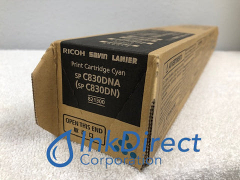 Genuine Ricoh 821300 (821184 821120) SP C830DNA Toner Cartridge Cyan SP C830DN C831DN LP137CN 142CN CLP 37DN 42DN Toner Cartridge , Lanier - Printer LP 137CN, 142CN, Ricoh Savin Lanier - Laser Printer SP C830DN, - Laser Printer SP C831DN, Savin - Laser Printer CLP 37DN, 42DN,