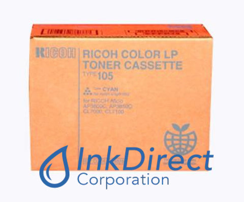 Genuine Ricoh 888037 885375 Type 105 Toner Cartridge Cyan