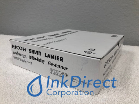 Genuine Ricoh Savin Lanier 409344 Type X Staples Pro 8300S 8310S 8320S Staples , Lanier   - Laser Printer  Pro 8300S,  8310S,  8320S,  Ricoh   - Laser Printer  Pro 8300S,  8310S,  8320S,  Ricoh Savin Lanier   - Color Printer  Pro C5300s,  C5310s,  C7200SL,  Savin   - Laser Printer  Pro 8300S,  8310S,  8320S, Ink Direct Corporation