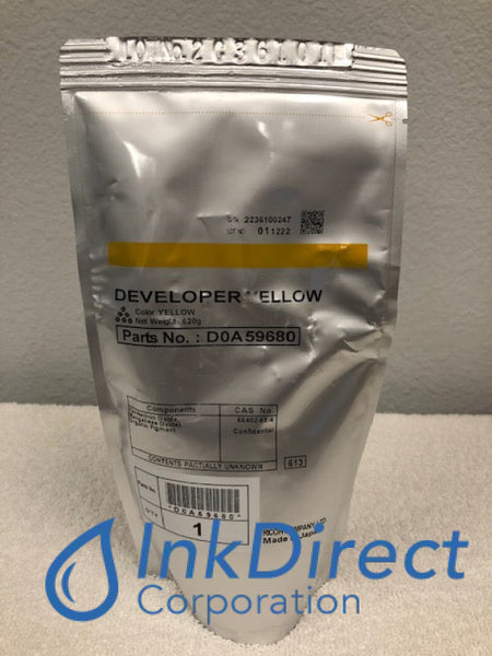 Genuine Ricoh Savin Lanier D0A59680 Developer Yellow C7200e C7200x ...