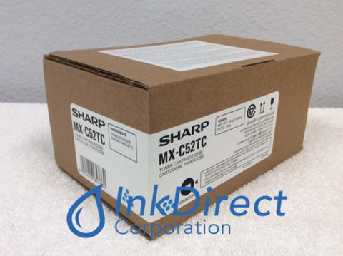 Genuine Sharp MXC52TC MX-C52TC Toner Cartridge Cyan Toner Cartridge , Sharp   - Multi Function  MX-C 407F,  507F