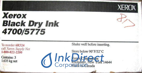 Genuine Xerox 6R324 6R00324 006R00324 Dry Ink Black