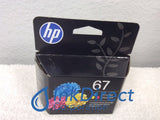 HP 3YM55AN (HP 67) Ink Jet Cartridge Tri-Color Ink Jet Cartridge , HP&nbsp; &nbsp;- InkJet Printer&nbsp; DeskJet 1255,&nbsp; 2732,&nbsp; 2752,&nbsp; 2755,&nbsp; Plus 4140,&nbsp; Plus 4152,&nbsp; Plus 4155,&nbsp; Plus 4158,&nbsp; ENVY&nbsp; 6052,&nbsp; 6055,&nbsp; 6058,&nbsp; 6075,&nbsp; Pro 6452,&nbsp; Pro 6455,&nbsp; Pro 6458