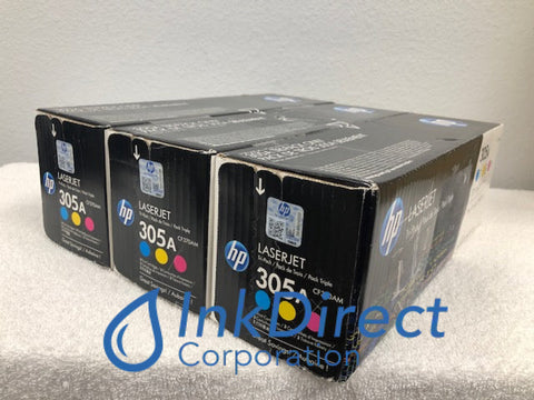 HP CF370AM 305A Tri-Pack (Black Box) Toner Cartridge Tri-Color M351 M375 M451 M451DN M451DW M451NW M475 M475DN Toner Cartridge , HP - Pro M351, M375, M451, M451DN, M451DW, M451NW, M475, M475DN,