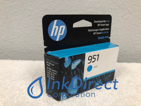 HP CN050AN HP 951 Ink Jet Cartridge Cyan Ink Jet Cartridge , HP - All-in-One OfficeJet Pro 8600, - InkJet Printer OfficeJet Pro 8100,