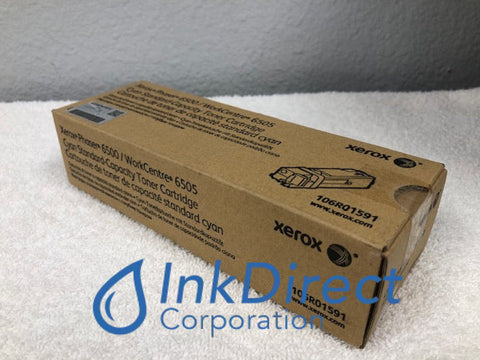 Xerox 106R1591 106R01591 Phaser 6500 Standard Yield Toner Cartridge Cyan , Xerox-Tektronix - Laser Printer Phaser 6500, - Multi Function WorkCentre 6505,