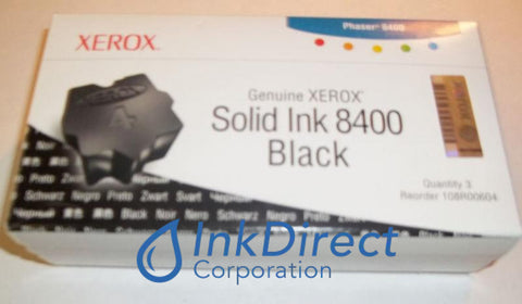 Genuine Xerox 108R604 108R00604 Phaser 8400 Ink Stick Black