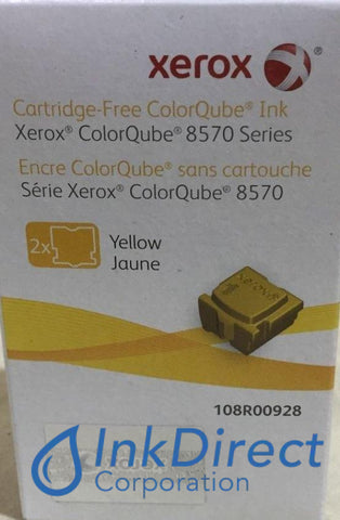Genuine Xerox 108R928 108R00928 Colorqube 8570 Ink Stick Yellow