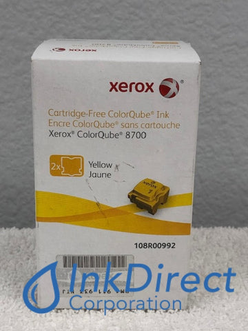 Xerox 108R992 108R00992 ColorQube 8700 Ink Stick Yellow Ink Stick , Xerox - Printer  Color Qube 8700dt,  ColorQube  8700,  8700dn,  8700n,