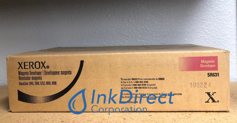 Genuine Xerox 5R631 005R00631 Doc 2060 Developer / Starter Magenta Developer / Starter , Xerox-Tektronix - Copier Digital DocuColor 6060, - Copier 2045, 2060, 5252, - Copier Digital DocuColor 2045, 2060, - Digital Printer DocuColor 7000, 8000,