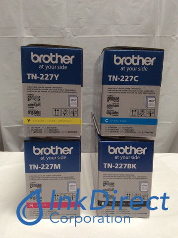 1 Set Genuine Brother TN227BK TN227C TN227M TN227Y Toner Cartridge Black Cyan Magenta Yellow Toner Cartridge , Brother   - All-in-One  HL L3210CW,  L3230CDW,  L3270CDW,  L3290CDW,  MFC  L3710CW,  L3750CDW,  L3770CDW